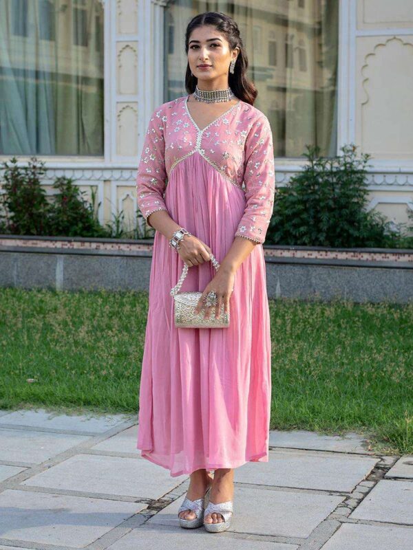 Cotton Printed Kurta with Coordinated Palazzo and Dupatta for Women(XL) - Image 2
